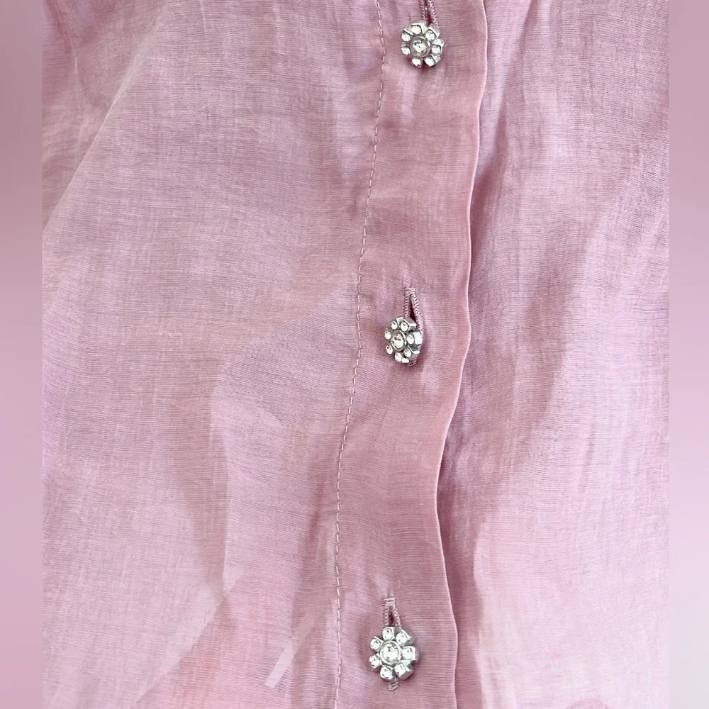 Pink Zara Collared Blouse - Picture 3 of 3